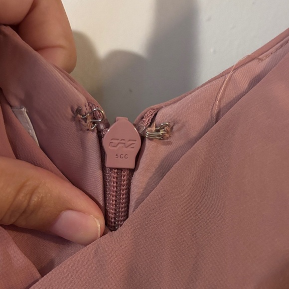 Azazie Dusty Rose Sleeveless Bridesmaid Dress - Picture 4 of 5